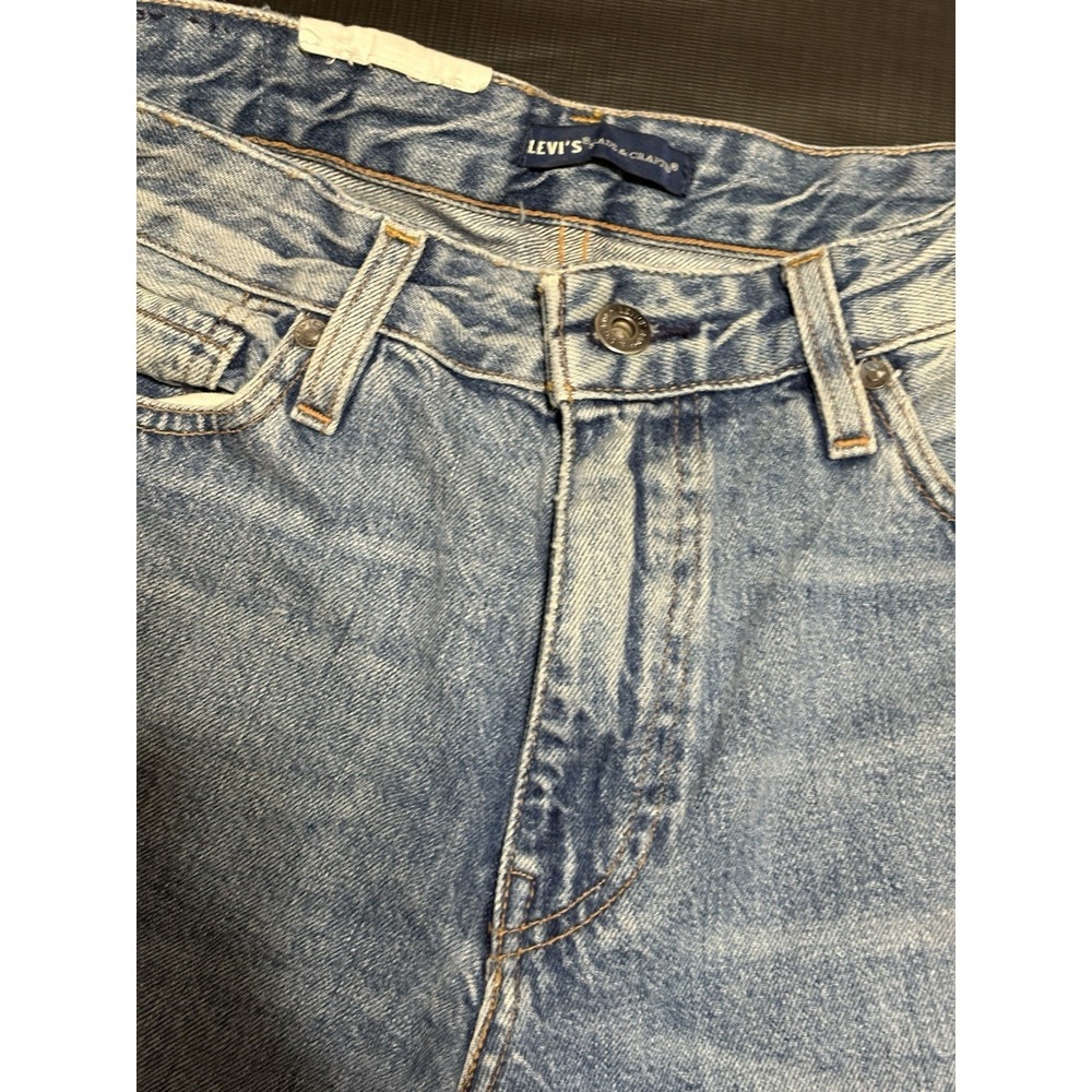 NWT Levi's Big E Draft Taper Mid Rise Cropped Jeans Premium denim Y2K Sz 30 Boho - Picture 6 of 7